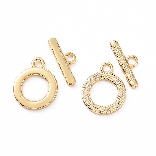 PandaHall Brass Toggle Clasps, Ring, Real 18K Gold Plated, Bar: 17.5x6x2mm, Hole: 2mm, Ring: 18x14x2mm, hole: 2mm Brass Ring
PandaHall Brass Toggle Clasps, Ring, Real 18K Gold Plated, Bar: 17.5x6x2mm, Hole: 2mm, Ring: 18x14x2mm, hole: 2mm Brass Ring