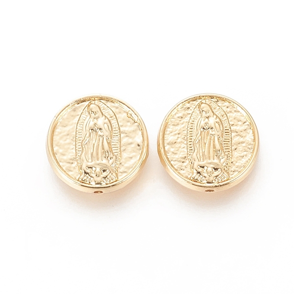 PandaHall Brass Beads, Long-Lasting Plated, Flat Round with Virgin Mary, Real 18K Gold Plated, 15.5x4mm, Hole: 1.2mm Brass Flat Round
PandaHall Brass Beads, Long-Lasting Plated, Flat Round with Virgin Mary, Real 18K Gold Plated, 15.5x4mm, Hole: 1.2mm Brass Flat Round
