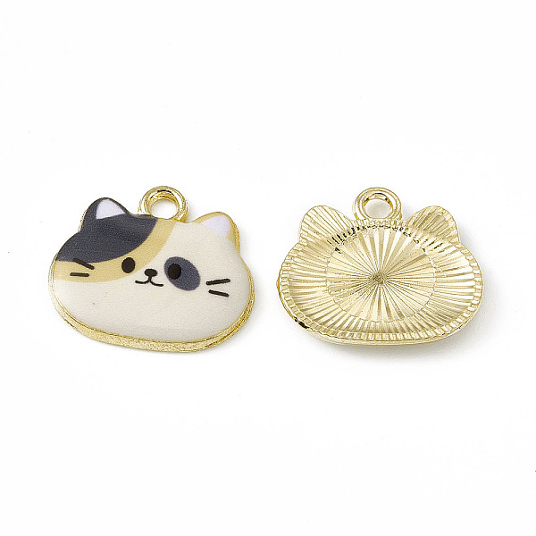 PandaHall Painted Alloy Pendants, Cat Charm, Cadmium Free & Nickel Free & Lead Free, Golden, Floral White, 18x20x2.5mm, Hole: 2.3mm Alloy...
PandaHall Painted Alloy Pendants, Cat Charm, Cadmium Free & Nickel Free & Lead Free, Golden, Floral White, 18x20x2.5mm, Hole: 2.3mm Alloy...