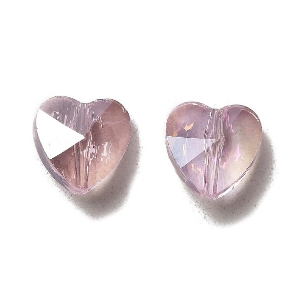 PandaHall Electroplate Glass Beads, AB Color Plated, Faceted, Heart, Pearl Pink, 10x10x6.5mm, Hole: 1mm Glass Heart Pink
PandaHall Electroplate Glass Beads, AB Color Plated, Faceted, Heart, Pearl Pink, 10x10x6.5mm, Hole: 1mm Glass Heart Pink