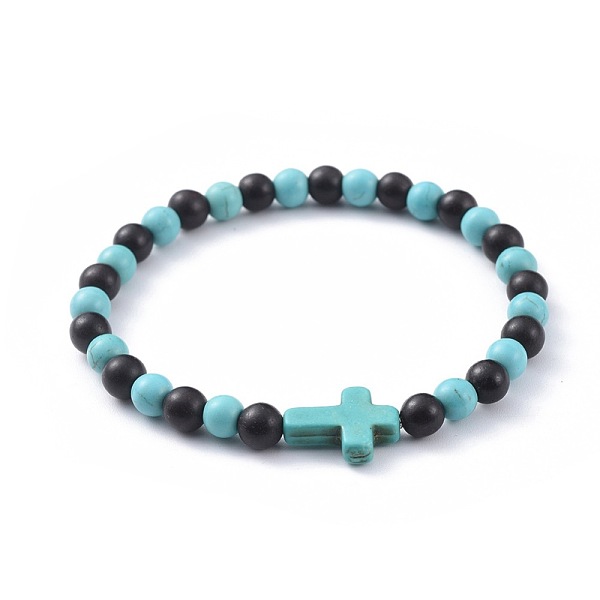 PandaHall Natural Sandalwood Beads Stretch Bracelets, with Synthetic Turquoise(Dyed) Beads, Cross, Turquoise(Dyed), 2-1/4 inch(5.6cm) Wood..., Green
PandaHall Natural Sandalwood Beads Stretch Bracelets, with Synthetic Turquoise(Dyed) Beads, Cross, Turquoise(Dyed), 2-1/4 inch(5.6cm) Wood..., Green