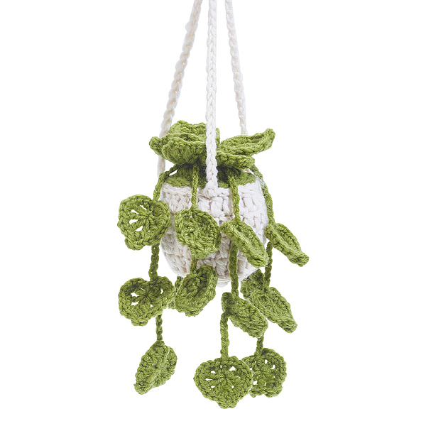 PandaHall Potted Plants Crochet Orchid Hanging Ornament, for Car Rear View Mirror Accessories, Dark Olive Green, 330x130x85mm Wool Flower
PandaHall Potted Plants Crochet Orchid Hanging Ornament, for Car Rear View Mirror Accessories, Dark Olive Green, 330x130x85mm Wool Flower