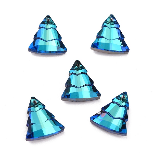 PandaHall Glass Rhinestone Pendants, Bottom Plated, Christmas Tree, Bermuda Blue, 15x13.5x5mm, Hole: 1.2mm Glass Tree Blue
PandaHall Glass Rhinestone Pendants, Bottom Plated, Christmas Tree, Bermuda Blue, 15x13.5x5mm, Hole: 1.2mm Glass Tree Blue