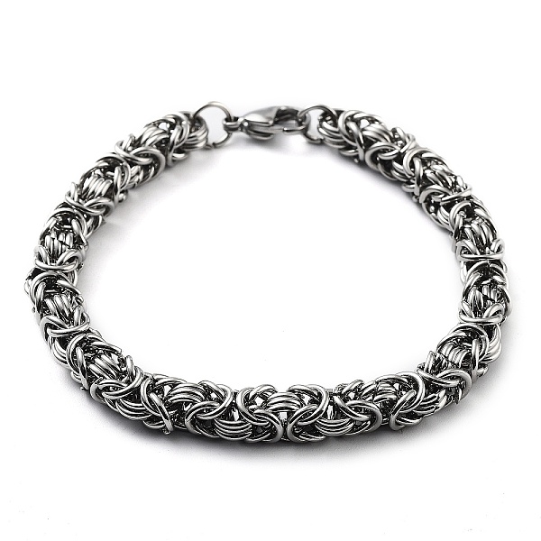 PandaHall 304 Stainless Steel Rope Chain Bracelet, Stainless Steel Color, 8-1/2 inch(21.6cm) 304 Stainless Steel
PandaHall 304 Stainless Steel Rope Chain Bracelet, Stainless Steel Color, 8-1/2 inch(21.6cm) 304 Stainless Steel