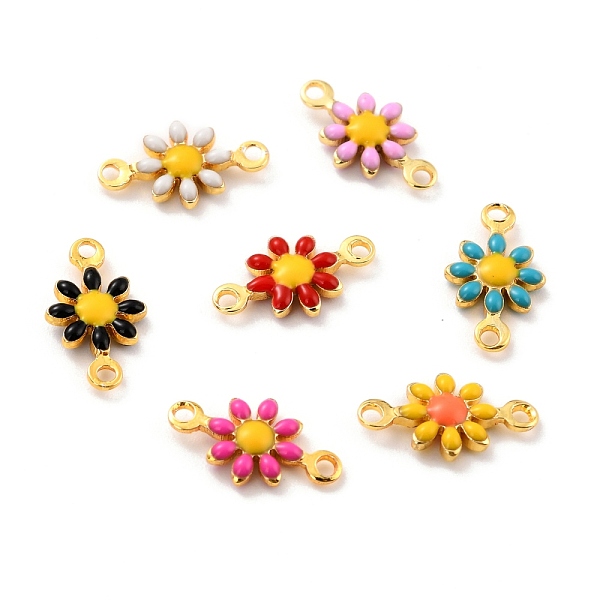 PandaHall Brass Enamel Links Connectors, Golden, Cadmium Free & Lead Free, Sunflower, Mixed Color, 13x7x2.5mm, Hole: 1.2mm Brass Flower..., Multicolor
PandaHall Brass Enamel Links Connectors, Golden, Cadmium Free & Lead Free, Sunflower, Mixed Color, 13x7x2.5mm, Hole: 1.2mm Brass Flower..., Multicolor