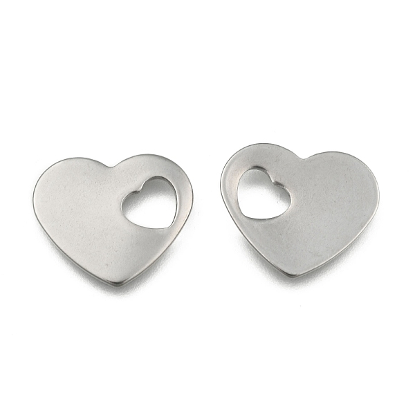PandaHall 304 Stainless Steel Stamping Blank Tag Heart Charms Pendants, Stainless Steel Color, 15x18x1~1.5mm, Hole: 6x5mm 304 Stainless...
PandaHall 304 Stainless Steel Stamping Blank Tag Heart Charms Pendants, Stainless Steel Color, 15x18x1~1.5mm, Hole: 6x5mm 304 Stainless...