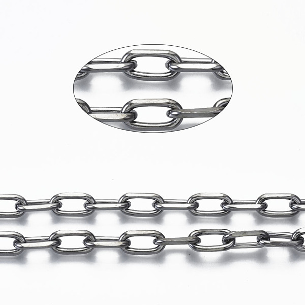 PandaHall Unwelded Iron Paperclip Chains, Drawn Elongated Cable Chains, with Spool, Gunmetal, 13.6x7x2mm, about 32.8 Feet(10m)/roll Iron
PandaHall Unwelded Iron Paperclip Chains, Drawn Elongated Cable Chains, with Spool, Gunmetal, 13.6x7x2mm, about 32.8 Feet(10m)/roll Iron