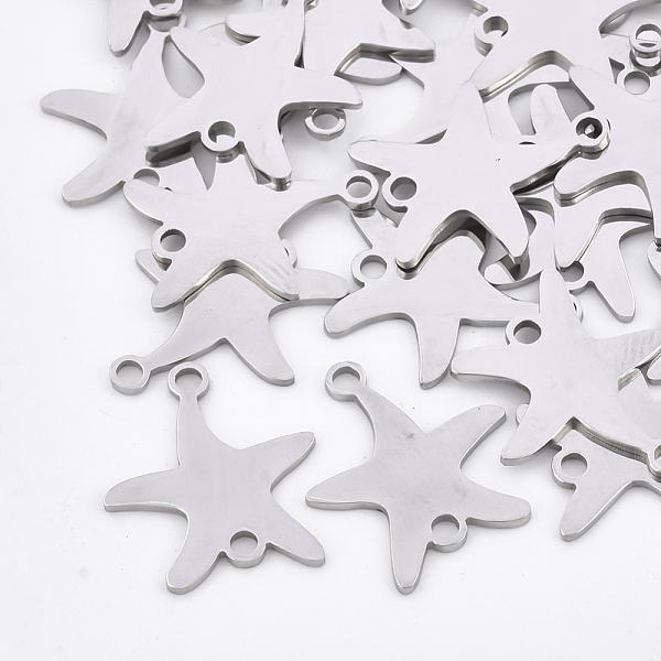 PandaHall 201 Stainless Steel Links connectors, Laser Cut Links, Starfish/Sea Stars, Stainless Steel Color, 18x15.5x1mm, Hole: 1.8mm 201...
PandaHall 201 Stainless Steel Links connectors, Laser Cut Links, Starfish/Sea Stars, Stainless Steel Color, 18x15.5x1mm, Hole: 1.8mm 201...