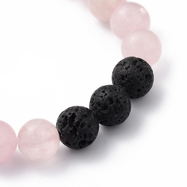 PandaHall Natural Rose Quartz & Lava Rock Beaded Stretch Bracelets, Round, Inner Diameter: 2 inch(5.2cm), Beads: 8.5mm and 10.5mm Rose...
PandaHall Natural Rose Quartz & Lava Rock Beaded Stretch Bracelets, Round, Inner Diameter: 2 inch(5.2cm), Beads: 8.5mm and 10.5mm Rose...