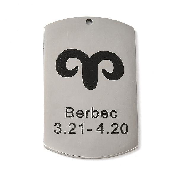 PandaHall 304 Stainless Steel Pendants, Stainless Steel Color, Rectangle with Constellation Charm, Aries, 43x26.5x1.5mm, Hole: 1.6mm 304...
PandaHall 304 Stainless Steel Pendants, Stainless Steel Color, Rectangle with Constellation Charm, Aries, 43x26.5x1.5mm, Hole: 1.6mm 304...