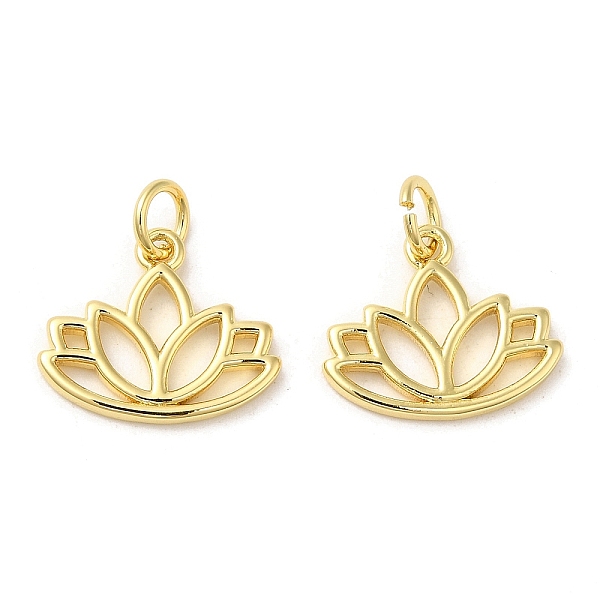 PandaHall Rack Plating Brass Pendants, with Jump Ring, Lead Free & Cadmium Free, Long-Lasting Plated, Lotus Charm, Real 18K Gold Plated...
PandaHall Rack Plating Brass Pendants, with Jump Ring, Lead Free & Cadmium Free, Long-Lasting Plated, Lotus Charm, Real 18K Gold Plated...