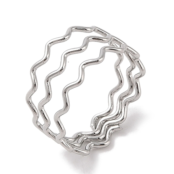 PandaHall 304 Stainless Steel Wave Finger Rings for Women, Stainless Steel Color, 10mm, Inner Diameter: 17mm 304 Stainless Steel
PandaHall 304 Stainless Steel Wave Finger Rings for Women, Stainless Steel Color, 10mm, Inner Diameter: 17mm 304 Stainless Steel