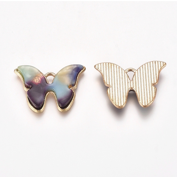 PandaHall Light Gold Plated Alloy Pendants, with Acrylic, Butterfly, Colorful, 15.5x22x2.7mm, Hole: 1.8x3mm, 10pcs/bag Alloy+Acrylic...
PandaHall Light Gold Plated Alloy Pendants, with Acrylic, Butterfly, Colorful, 15.5x22x2.7mm, Hole: 1.8x3mm, 10pcs/bag Alloy+Acrylic...