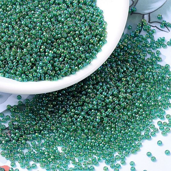 PandaHall MIYUKI Round Rocailles Beads, Japanese Seed Beads, (RR354) Chartreuse Lined Green AB, 11/0, 2x1.3mm, Hole: 0.8mm, about...
PandaHall MIYUKI Round Rocailles Beads, Japanese Seed Beads, (RR354) Chartreuse Lined Green AB, 11/0, 2x1.3mm, Hole: 0.8mm, about...