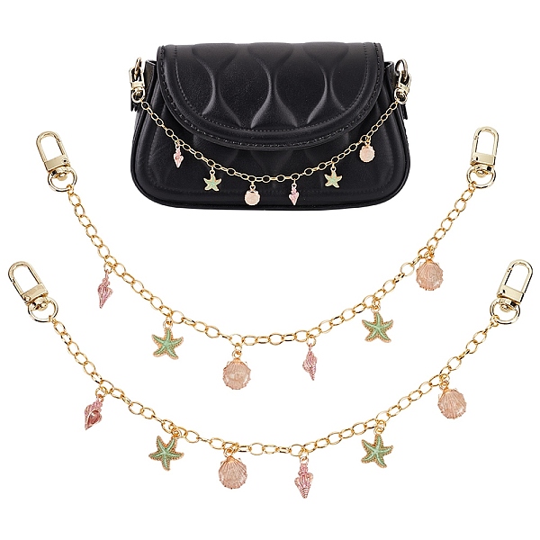 PandaHall WADORN 2 Pcs Bag Charm Handbag Chains Decoration, 32cm Enamel Bag Chain Handles Ocean Themed Pendant for Women's Wallet Purse..., Orange
PandaHall WADORN 2 Pcs Bag Charm Handbag Chains Decoration, 32cm Enamel Bag Chain Handles Ocean Themed Pendant for Women's Wallet Purse..., Orange