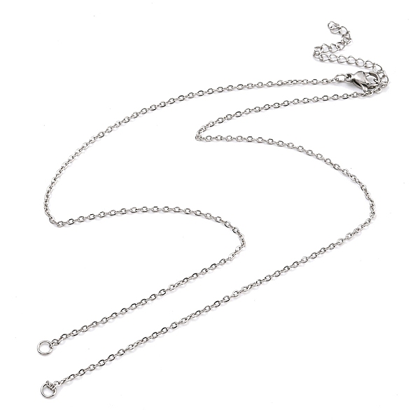 PandaHall 304 Stainless Steel Cable Chains Necklace Makings, with Lobster Claw Clasps and End Chains, Stainless Steel Color, 17-7/8 inch...
PandaHall 304 Stainless Steel Cable Chains Necklace Makings, with Lobster Claw Clasps and End Chains, Stainless Steel Color, 17-7/8 inch...
