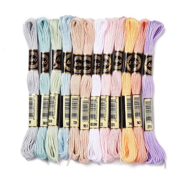 PandaHall 12 Skeins 12 Colors 6-Ply Polyester Embroidery Floss, Cross Stitch Threads, Macaron Rainbow Color, Mixed Color, 0.5mm, about 8.75..., Multicolor
PandaHall 12 Skeins 12 Colors 6-Ply Polyester Embroidery Floss, Cross Stitch Threads, Macaron Rainbow Color, Mixed Color, 0.5mm, about 8.75..., Multicolor