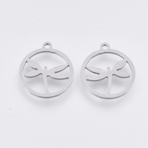 PandaHall 201 Stainless Steel Pendants, Laser Cut Pendants, Flat Round with Dragonfly, Stainless Steel Color, 16.5x14.5x1mm, Hole: 1.4mm 201...
PandaHall 201 Stainless Steel Pendants, Laser Cut Pendants, Flat Round with Dragonfly, Stainless Steel Color, 16.5x14.5x1mm, Hole: 1.4mm 201...