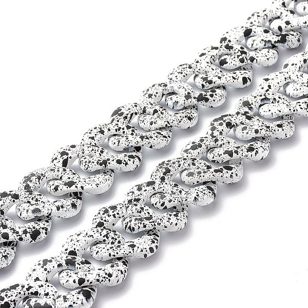 PandaHall Spray Painted CCB Plastic Curb Chains, Twist, Rhombus, White, 32x30x7mm, 39.37 inch(1m)/strand Plastic White
PandaHall Spray Painted CCB Plastic Curb Chains, Twist, Rhombus, White, 32x30x7mm, 39.37 inch(1m)/strand Plastic White
