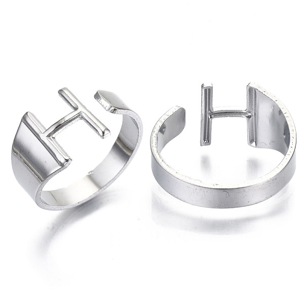 PandaHall Alloy Cuff Finger Rings, Cadmium Free & Nickel Free & Lead Free, Alphabet, Platinum, Letter.H, US Size 8(18.1mm) Alloy Letter H
PandaHall Alloy Cuff Finger Rings, Cadmium Free & Nickel Free & Lead Free, Alphabet, Platinum, Letter.H, US Size 8(18.1mm) Alloy Letter H
