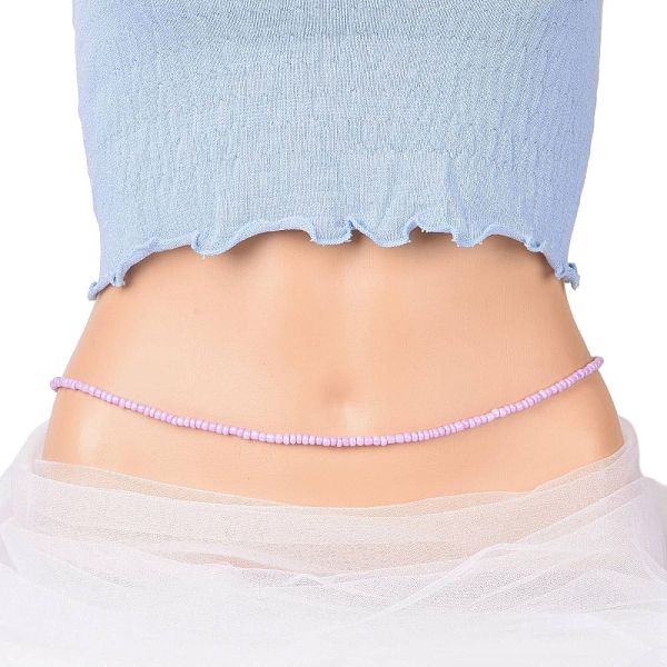 PandaHall Waist Beads, Glass Seed Beaded Stretch Waist Chain for Women, Plum, 31-1/2 inch(80cm), Beads: 5mm Glass Purple
PandaHall Waist Beads, Glass Seed Beaded Stretch Waist Chain for Women, Plum, 31-1/2 inch(80cm), Beads: 5mm Glass Purple