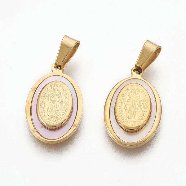PandaHall 304 Stainless Steel Pendants, with Shell, Oval with Virgin Mary/CssmlNdsmd Cross God Father Religious Christianity, Golden..., Multicolor
PandaHall 304 Stainless Steel Pendants, with Shell, Oval with Virgin Mary/CssmlNdsmd Cross God Father Religious Christianity, Golden..., Multicolor