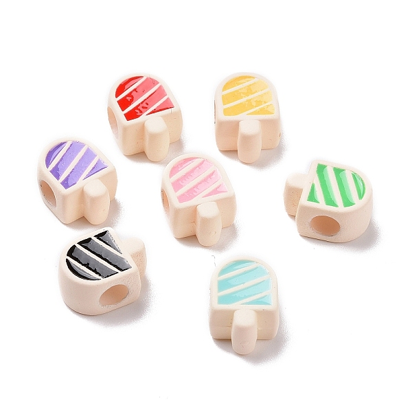 PandaHall Rubberized Style Acrylic European Beads, with Enamel, Large Hole Beads, Ice Lolly, Mixed Color, 13.2x9.8x7.1mm, Hole: 4.3mm..., Multicolor
PandaHall Rubberized Style Acrylic European Beads, with Enamel, Large Hole Beads, Ice Lolly, Mixed Color, 13.2x9.8x7.1mm, Hole: 4.3mm..., Multicolor