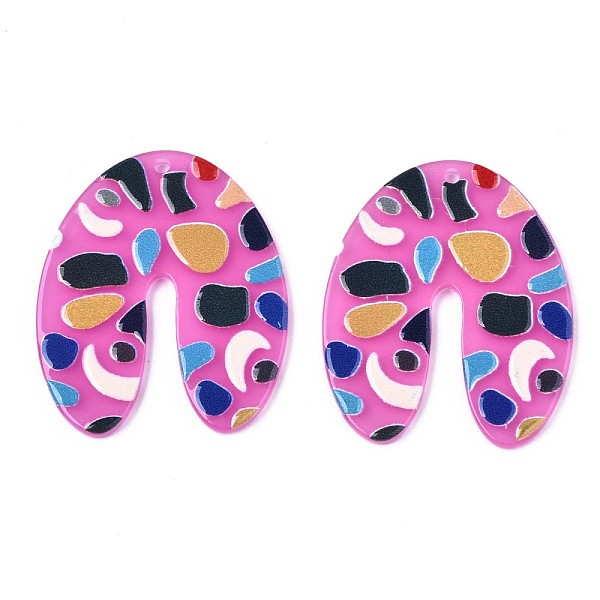 PandaHall Translucent Cellulose Acetate(Resin) Pendants, 3D Printed, U Shape with Irregular Pattern, Magenta, 39x32.5x2.5mm, Hole: 1.5mm..., Pink
PandaHall Translucent Cellulose Acetate(Resin) Pendants, 3D Printed, U Shape with Irregular Pattern, Magenta, 39x32.5x2.5mm, Hole: 1.5mm..., Pink