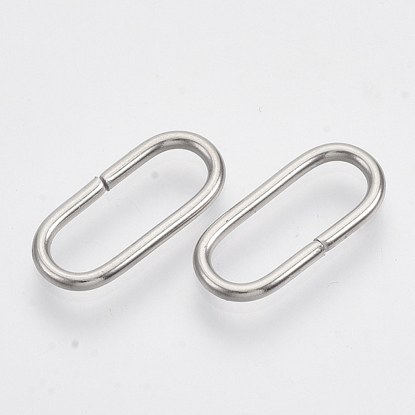 PandaHall 304 Stainless Steel Quick Link Connectors, Linking Rings, Oval, Stainless Steel Color, 18x8x1.5mm, Inner Diameter: 5x5mm 304...
PandaHall 304 Stainless Steel Quick Link Connectors, Linking Rings, Oval, Stainless Steel Color, 18x8x1.5mm, Inner Diameter: 5x5mm 304...