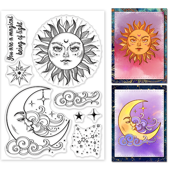 PandaHall GLOBLELAND Celestial Body Clear Stamps Magic Planet Sun Constellations Clouds Silicone Clear Stamp Seals for Cards Making DIY...
PandaHall GLOBLELAND Celestial Body Clear Stamps Magic Planet Sun Constellations Clouds Silicone Clear Stamp Seals for Cards Making DIY...