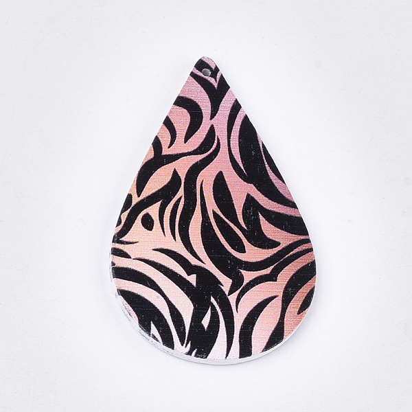PandaHall Printed Wooden Big Pendants, Dyed, teardrop, Colorful, 59x36x2.5mm, Hole: 1.5mm Wood Teardrop
PandaHall Printed Wooden Big Pendants, Dyed, teardrop, Colorful, 59x36x2.5mm, Hole: 1.5mm Wood Teardrop
