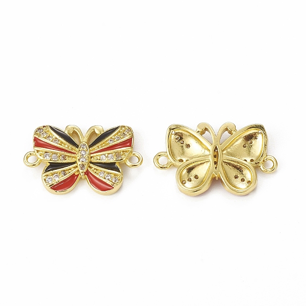 PandaHall Brass Micro Pave Cubic Zirconia Connector Charms, Enamel Style, Butterfly, Golden, Red, 13.5x22.5x3mm, Hole: 1.5mm Brass+Cubic...
PandaHall Brass Micro Pave Cubic Zirconia Connector Charms, Enamel Style, Butterfly, Golden, Red, 13.5x22.5x3mm, Hole: 1.5mm Brass+Cubic...