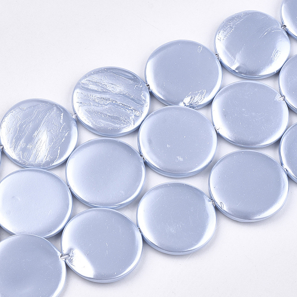 PandaHall Shell Pearl Beads Strands, Spray Painted, Flat Round, Light Blue, 20x3mm, Hole: 1mm, about 20pcs/strand, 15.9 inch Shell Pearl...
PandaHall Shell Pearl Beads Strands, Spray Painted, Flat Round, Light Blue, 20x3mm, Hole: 1mm, about 20pcs/strand, 15.9 inch Shell Pearl...