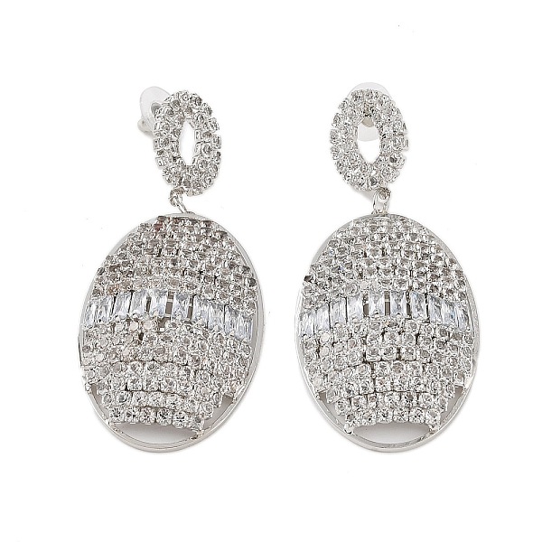 PandaHall Brass Micro Pave Cubic Zirconia Stud Earrings, Oval, Platinum, 67x29.5mm Cubic Zirconia Oval
PandaHall Brass Micro Pave Cubic Zirconia Stud Earrings, Oval, Platinum, 67x29.5mm Cubic Zirconia Oval