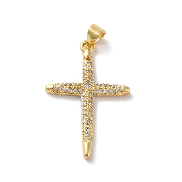 PandaHall Rack Plating Brass Micro Pave Cubic Zirconia Pendants, Cadmium Free & Lead Free, Real 18K Gold Plated, Cross, Clear, 30x20x2.5mm...
PandaHall Rack Plating Brass Micro Pave Cubic Zirconia Pendants, Cadmium Free & Lead Free, Real 18K Gold Plated, Cross, Clear, 30x20x2.5mm...