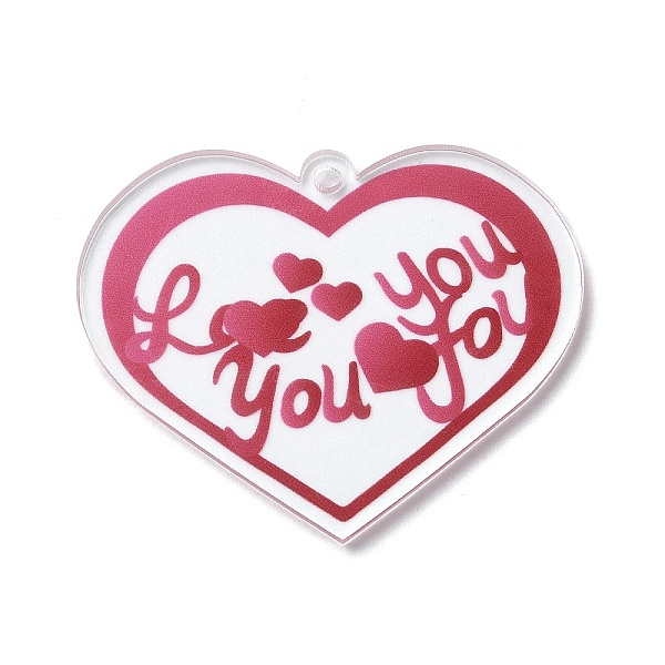 PandaHall Valentine's Day Transparent Acrylic Pendant, Heart Charm, Old Rose, 40.5x49.5x2mm, Hole: 3mm Acrylic Heart
PandaHall Valentine's Day Transparent Acrylic Pendant, Heart Charm, Old Rose, 40.5x49.5x2mm, Hole: 3mm Acrylic Heart