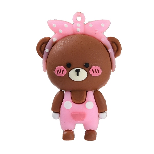 PandaHall PVC Plastic Pendants, Bear, Sienna, 56x38x20.5mm, Hole: 3mm PVC Bear Brown
PandaHall PVC Plastic Pendants, Bear, Sienna, 56x38x20.5mm, Hole: 3mm PVC Bear Brown