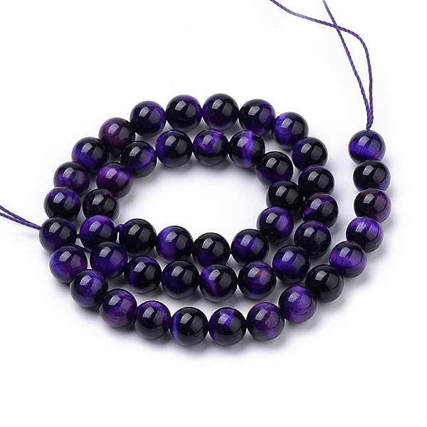 PandaHall Natural Tiger Eye Beads Strands, Dyed, Round, Indigo, 12mm, Hole: 1mm, about 31~33pcs/strand, 14.9~15.1 inch(38~38.5cm) Tiger Eye..., Purple
PandaHall Natural Tiger Eye Beads Strands, Dyed, Round, Indigo, 12mm, Hole: 1mm, about 31~33pcs/strand, 14.9~15.1 inch(38~38.5cm) Tiger Eye..., Purple
