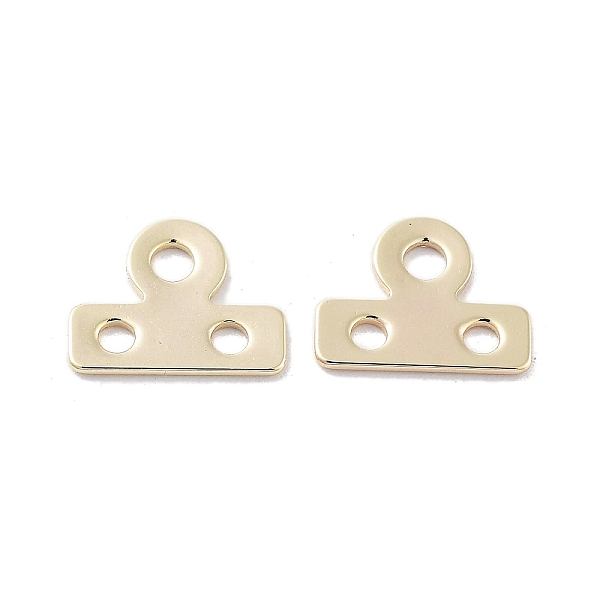 PandaHall Brass Multi-Strands Links, Clip Shape, 3-Hole, Real 18K Gold Plated, 7x9x1mm, Hole: 1.4 and 1.6mm Brass Others
PandaHall Brass Multi-Strands Links, Clip Shape, 3-Hole, Real 18K Gold Plated, 7x9x1mm, Hole: 1.4 and 1.6mm Brass Others