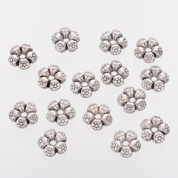 PandaHall Heart Tibetan Style Charms Tibetan Silver Spacers Beads, Lead Free & Nickel Free & Cadmium Free, Antique Silver, about 7.5mm in...
PandaHall Heart Tibetan Style Charms Tibetan Silver Spacers Beads, Lead Free & Nickel Free & Cadmium Free, Antique Silver, about 7.5mm in...