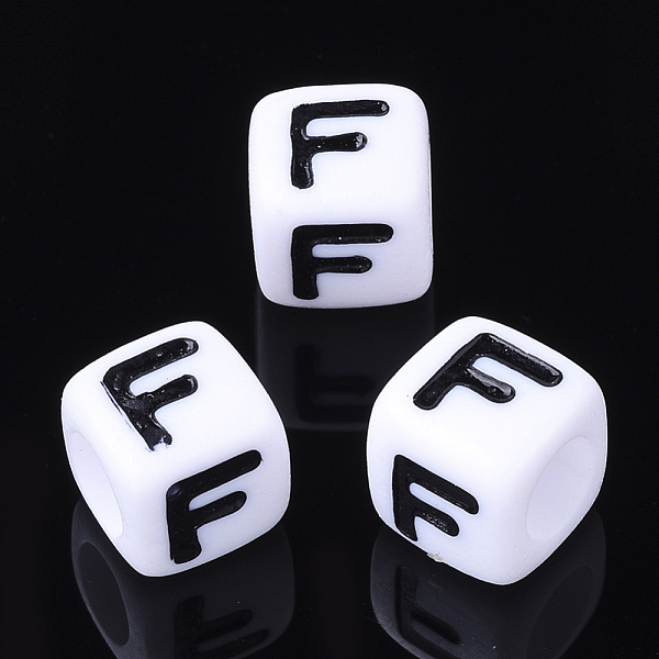 PandaHall Acrylic Horizontal Hole Letter Beads, Cube, White, Letter F, Size: about 7mm wide, 7mm long, 7mm high, hole: 3.5mm, about...
PandaHall Acrylic Horizontal Hole Letter Beads, Cube, White, Letter F, Size: about 7mm wide, 7mm long, 7mm high, hole: 3.5mm, about...