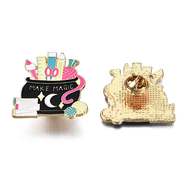 PandaHall Magic Bag Enamel Pin, Word Make Magic Alloy Brooch for Backpack Clothes, Nickel Free & Lead Free, Light Gold, Colorful, 37x34mm...
PandaHall Magic Bag Enamel Pin, Word Make Magic Alloy Brooch for Backpack Clothes, Nickel Free & Lead Free, Light Gold, Colorful, 37x34mm...