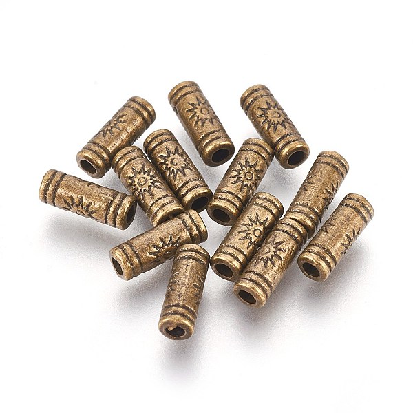 PandaHall Tibetan Style Beads, Alloy Beads, Lead Free & Nickel Free & Cadmium Free, Tube, Antique Bronze, 9.5x3.5mm, Hole: 1.5mm. Alloy Tube
PandaHall Tibetan Style Beads, Alloy Beads, Lead Free & Nickel Free & Cadmium Free, Tube, Antique Bronze, 9.5x3.5mm, Hole: 1.5mm. Alloy Tube
