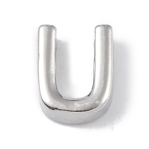 PandaHall Brass Pendants, Letter Charms, Platinum, Letter U, 8.5x6.5x3mm, Hole: 1.5mm Brass Letter U
PandaHall Brass Pendants, Letter Charms, Platinum, Letter U, 8.5x6.5x3mm, Hole: 1.5mm Brass Letter U