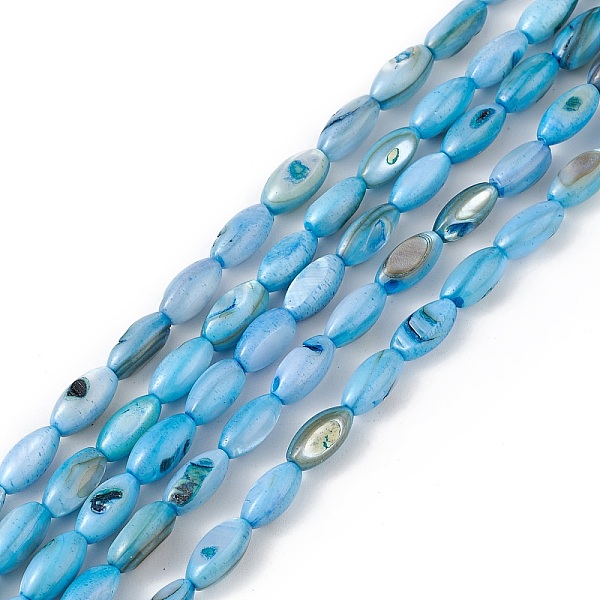 PandaHall Natural Freshwater Shell Dyed Beads Strands, Horse Eye, Light Sky Blue, 9.5x5mm, Hole: 0.8mm, about 41pcs/strand, 14.96''(38cm)...
PandaHall Natural Freshwater Shell Dyed Beads Strands, Horse Eye, Light Sky Blue, 9.5x5mm, Hole: 0.8mm, about 41pcs/strand, 14.96''(38cm)...