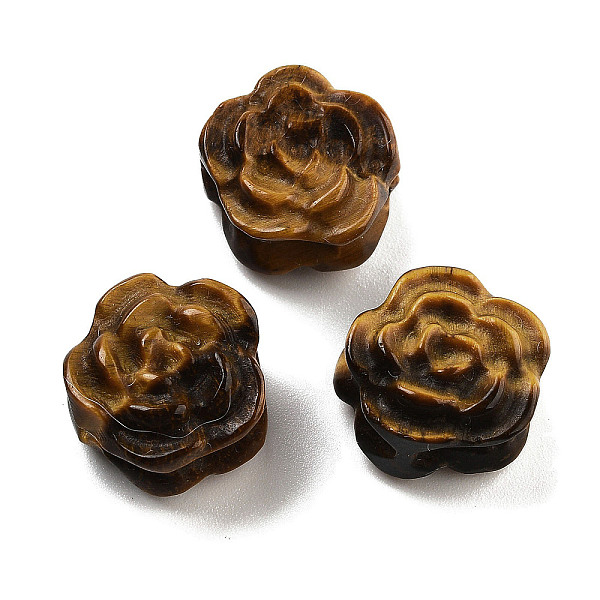 PandaHall Natural Tiger Eye Beads, Flower, 13.5~16x13~16x7.5~9.5mm, Hole: 1.6mm Tiger Eye Flower
PandaHall Natural Tiger Eye Beads, Flower, 13.5~16x13~16x7.5~9.5mm, Hole: 1.6mm Tiger Eye Flower