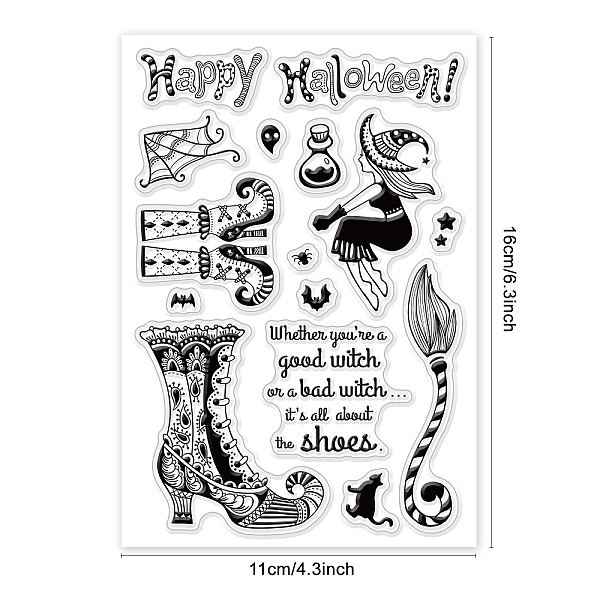 PandaHall BENECREAT Happy Halloween Transparent Silicone Stamps Seal, Witch, High Heels, Black Cat Pattern Silicone Stamps for Card Making...
PandaHall BENECREAT Happy Halloween Transparent Silicone Stamps Seal, Witch, High Heels, Black Cat Pattern Silicone Stamps for Card Making...