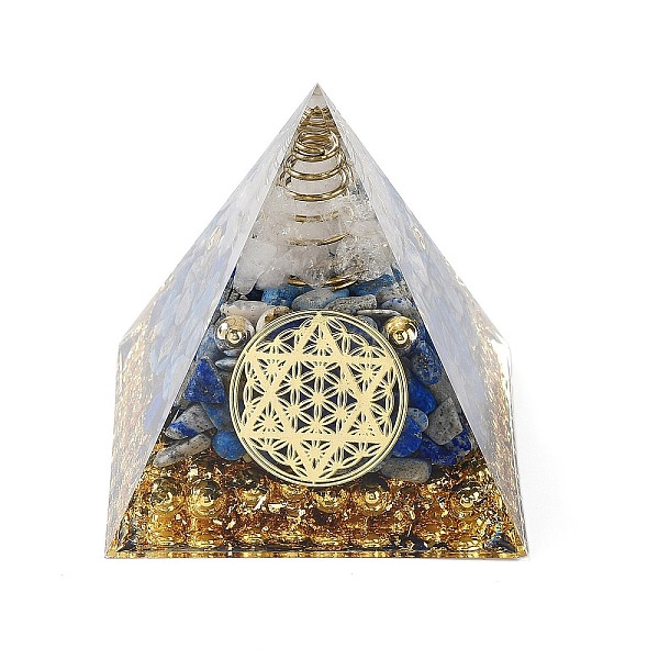 PandaHall Orgonite Pyramid Resin Energy Generators, Reiki Natural Lapis Lazuli & Quartz Crystal Chips Inside for Home Office Desk Decoration...
PandaHall Orgonite Pyramid Resin Energy Generators, Reiki Natural Lapis Lazuli & Quartz Crystal Chips Inside for Home Office Desk Decoration...