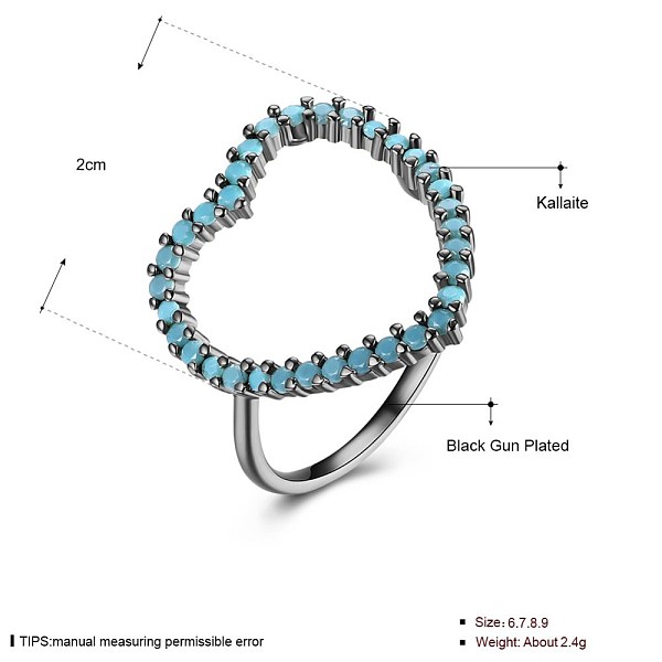 PandaHall High Fashion Brass Finger Rings, with Synthetic Turquoise, Hollow Heart, Size 7, Gunmetal, 17.3mm Synthetic Turquoise
PandaHall High Fashion Brass Finger Rings, with Synthetic Turquoise, Hollow Heart, Size 7, Gunmetal, 17.3mm Synthetic Turquoise