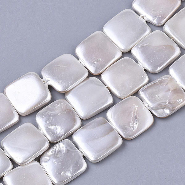 PandaHall Shell Pearl Beads Strands, Spray Painted, Square, WhiteSmoke, 14~15x14~15x3~4mm, Hole: 0.8mm, about 25pcs/Strand, 14.96 inch Shell..., White
PandaHall Shell Pearl Beads Strands, Spray Painted, Square, WhiteSmoke, 14~15x14~15x3~4mm, Hole: 0.8mm, about 25pcs/Strand, 14.96 inch Shell..., White